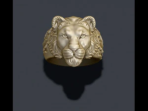 Lioness ring 3D Print Model