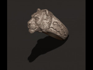 Lioness ring 3D Print Model
