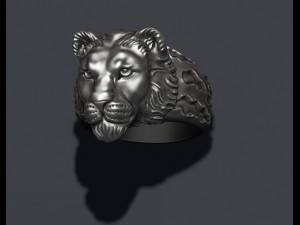 Lioness ring 3D Print Model
