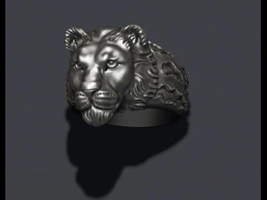 Lioness ring 3D Print Model