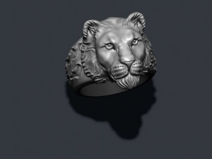 Lioness ring 3D Print Model