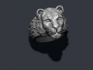 Lioness ring 3D Print Model
