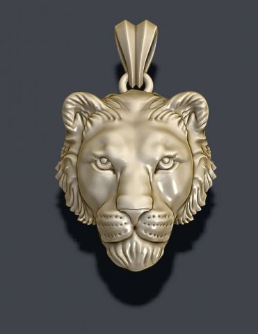 Lioness pendant Model Cetak 3D .c4d .max .obj .3ds .fbx .stl .blend 