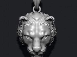 Lioness pendant Model Cetak 3D