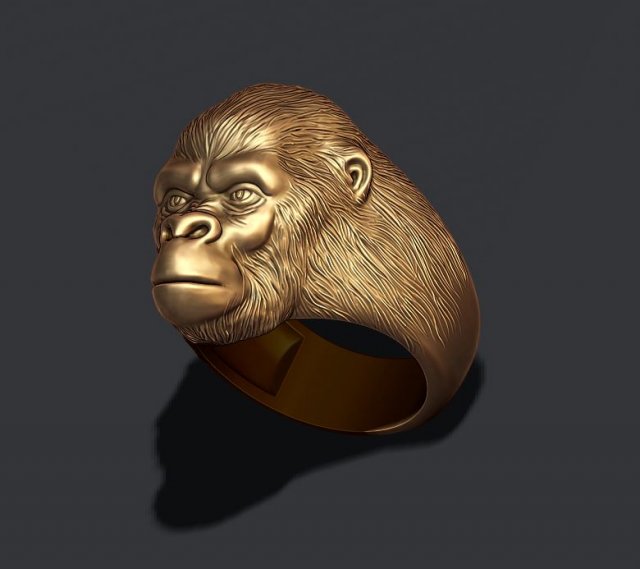 Gorilla ring Modeles 3D en vedette in Anneaux 3DExport