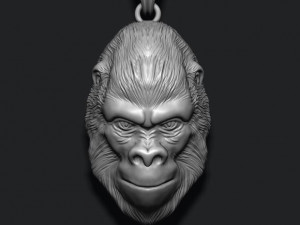Gorilla pendant Modelo de impresión 3D