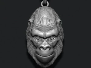 Ciondolo Gorilla Modello di stampa 3D