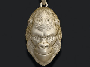 Gorilla pendant Modello di stampa 3D