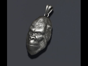 Gorilla pendant Modello di stampa 3D