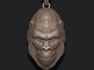 Gorilla pendant Modello di stampa 3D