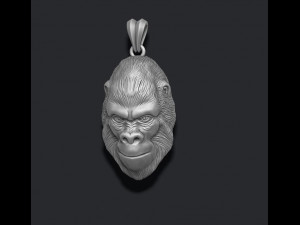 Gorilla pendant Modello di stampa 3D