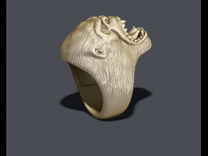 Roaring angry gorilla ring 3D Принт Модель