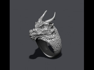 Dragon ring Modello di stampa 3D