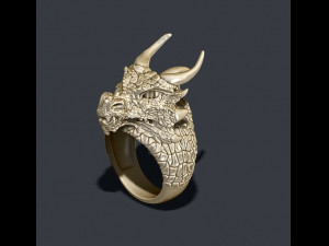 Dragon ring Model Cetak 3D