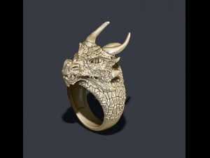 Pierścień smoka Model do druku 3D