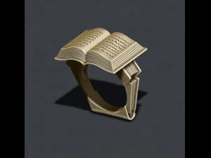 Book ring 3D Print Model