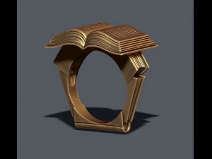 Book ring 3D Print Model