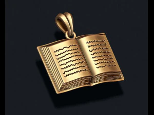 Pingente de livro Modelo de Impressão 3D