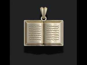 Book pendant 3D Print Model