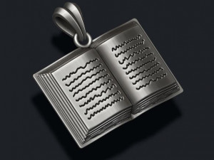Book pendant Modello di stampa 3D