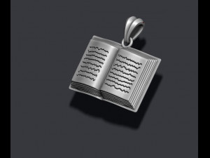 Book pendant Modello di stampa 3D