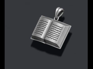 Book pendant 3D Print Model