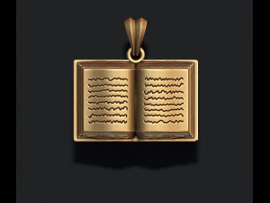Book pendant 3D Print Model
