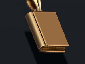 Book pendant 3D प्रिंट मॉडल