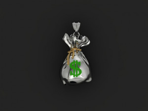 Money bag pendant 3D 打印模型