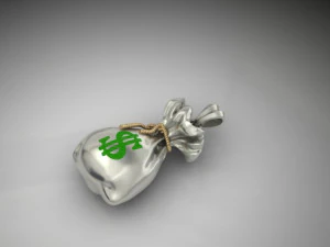 Money bag pendant 3D Print Model