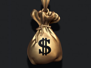 Money bag pendant 3D 打印模型