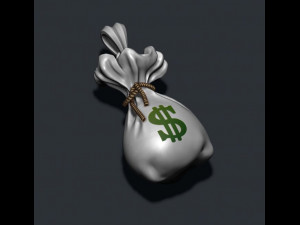 Money bag pendant 3D 打印模型