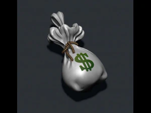 Money bag pendant 3D Print Model