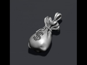 Money bag pendant 3D 打印模型
