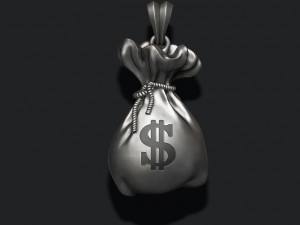 Money bag pendant 3D 打印模型