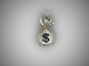 Money bag pendant 3D Print Model