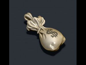 Money bag pendant 3D 打印模型