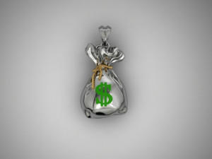 Money bag pendant 3D 打印模型