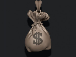 Money bag pendant 3D 打印模型