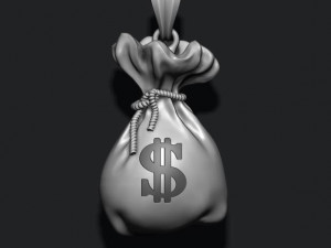 Money bag pendant 3D 打印模型
