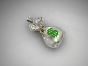 Money bag pendant 3D 打印模型