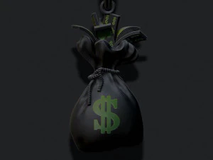 Money bag pendant 3D Print Model