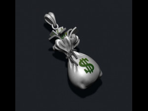 Money bag pendant 3D 打印模型