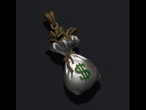 Money bag pendant 3D 打印模型