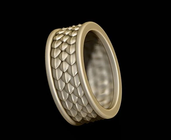 Skin ring 3D Print Model .c4d .max .obj .3ds .fbx .stl .blend 