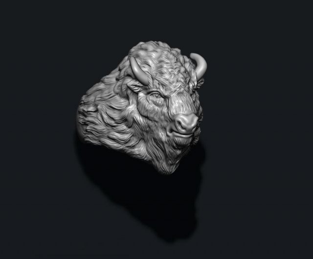 Buffalo ring Modèles 3D en vedette .c4d .max .obj .3ds .fbx .stl .blend 