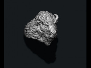 Buffalo ring Modelo de Impressão 3D