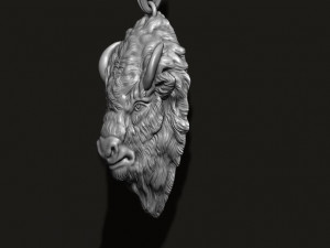 Buffalo pendant 3D 打印模型