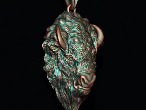 Buffalo pendant 3D 打印模型