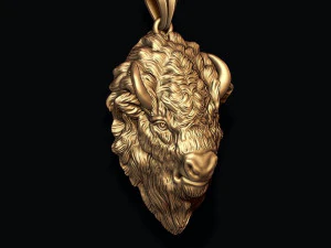 Buffalo pendant 3D Print Model